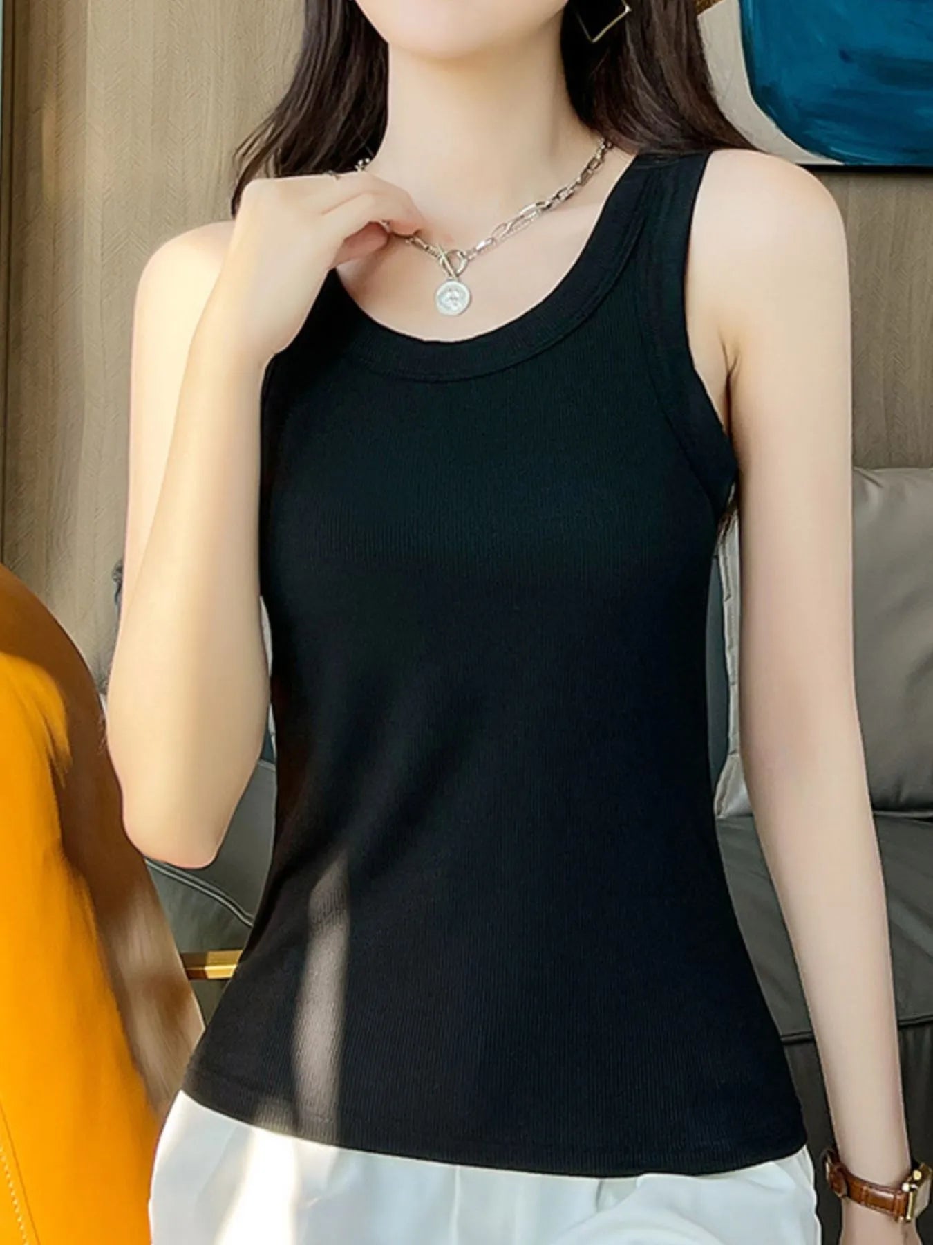 Scoop Neck Tank Top - Bela Fils BoutiqueBela Fils Boutique