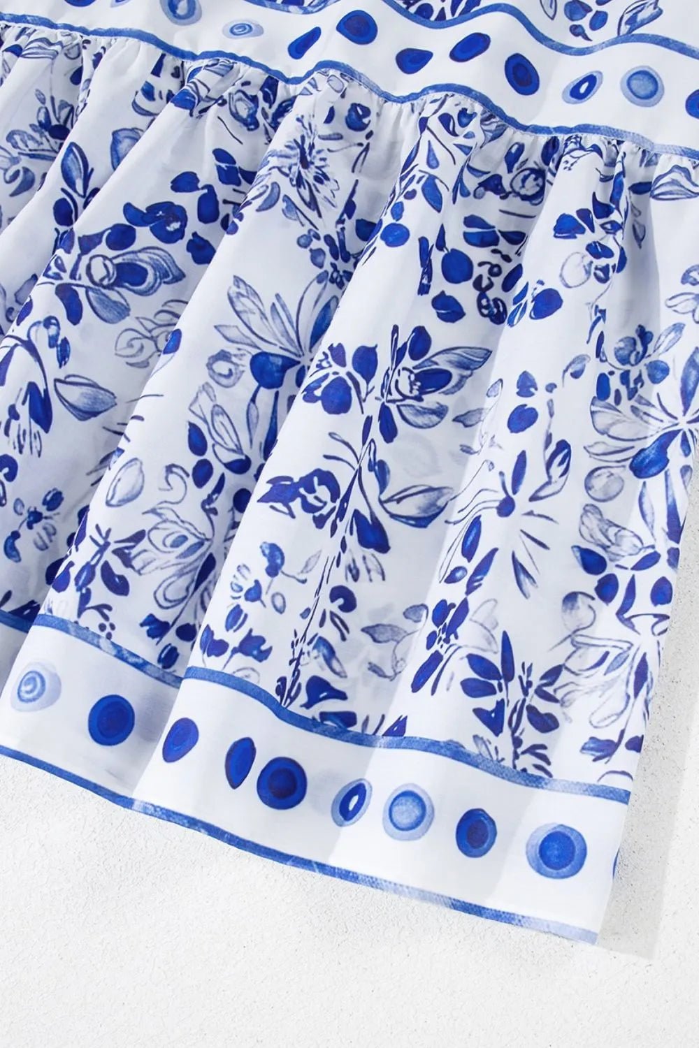 Smocked Printed Square Neck Puff Sleeve Dress - Bela Fils BoutiqueBela Fils Boutique