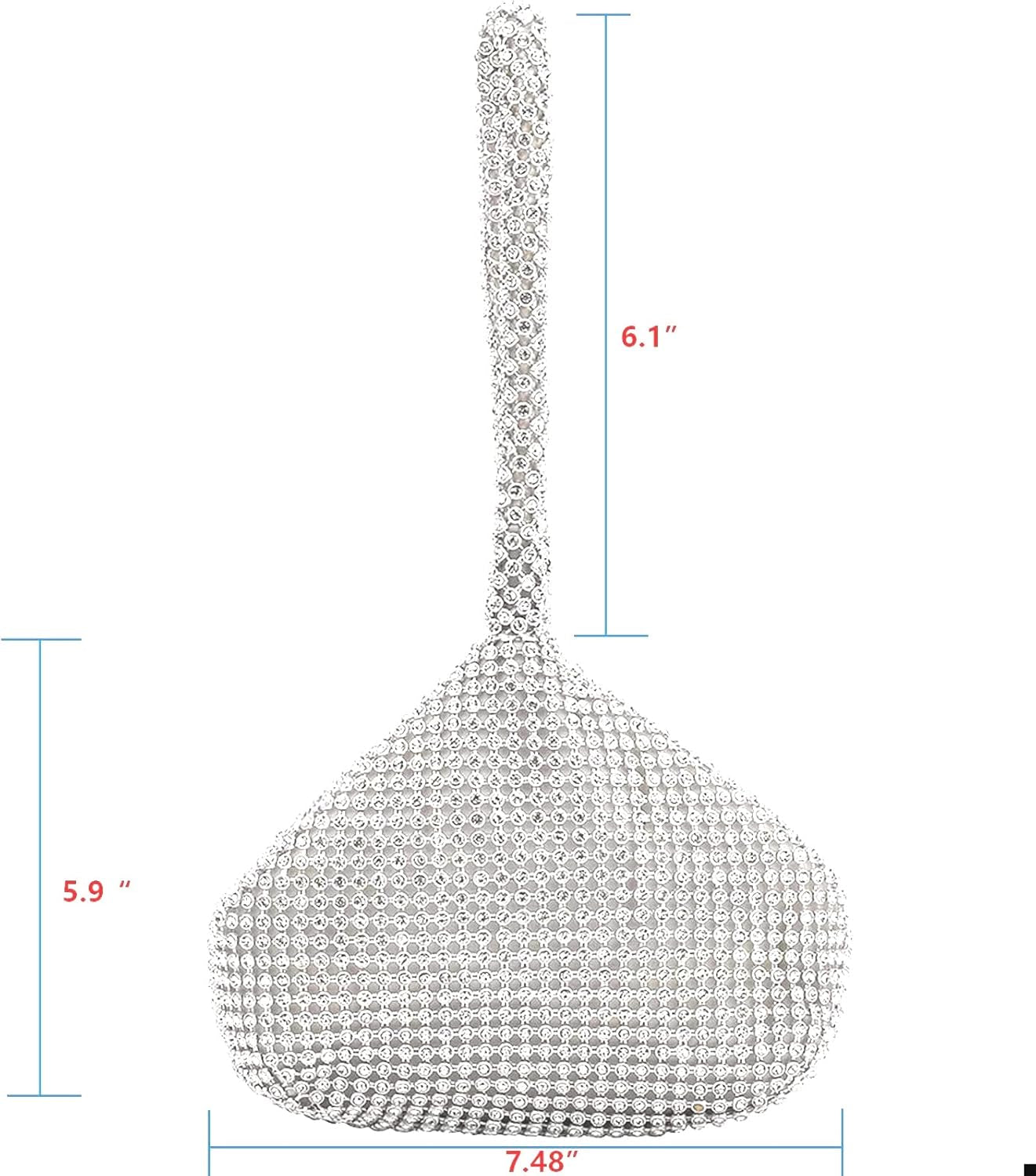 Sparkly Glitter Rhinestone Clutch Purse – 1920s Style Evening Bag for Women - Bela Fils BoutiqueBela Fils Boutique