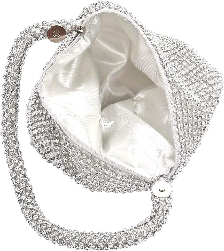 Sparkly Glitter Rhinestone Clutch Purse – 1920s Style Evening Bag for Women - Bela Fils BoutiqueBela Fils Boutique