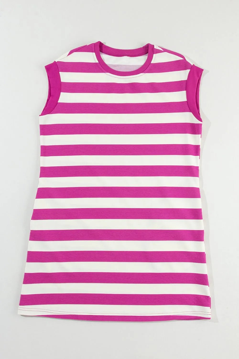 Stripe Cap Sleeve Pocketed Shift Tee Dress - Bela Fils BoutiqueBela Fils Boutique