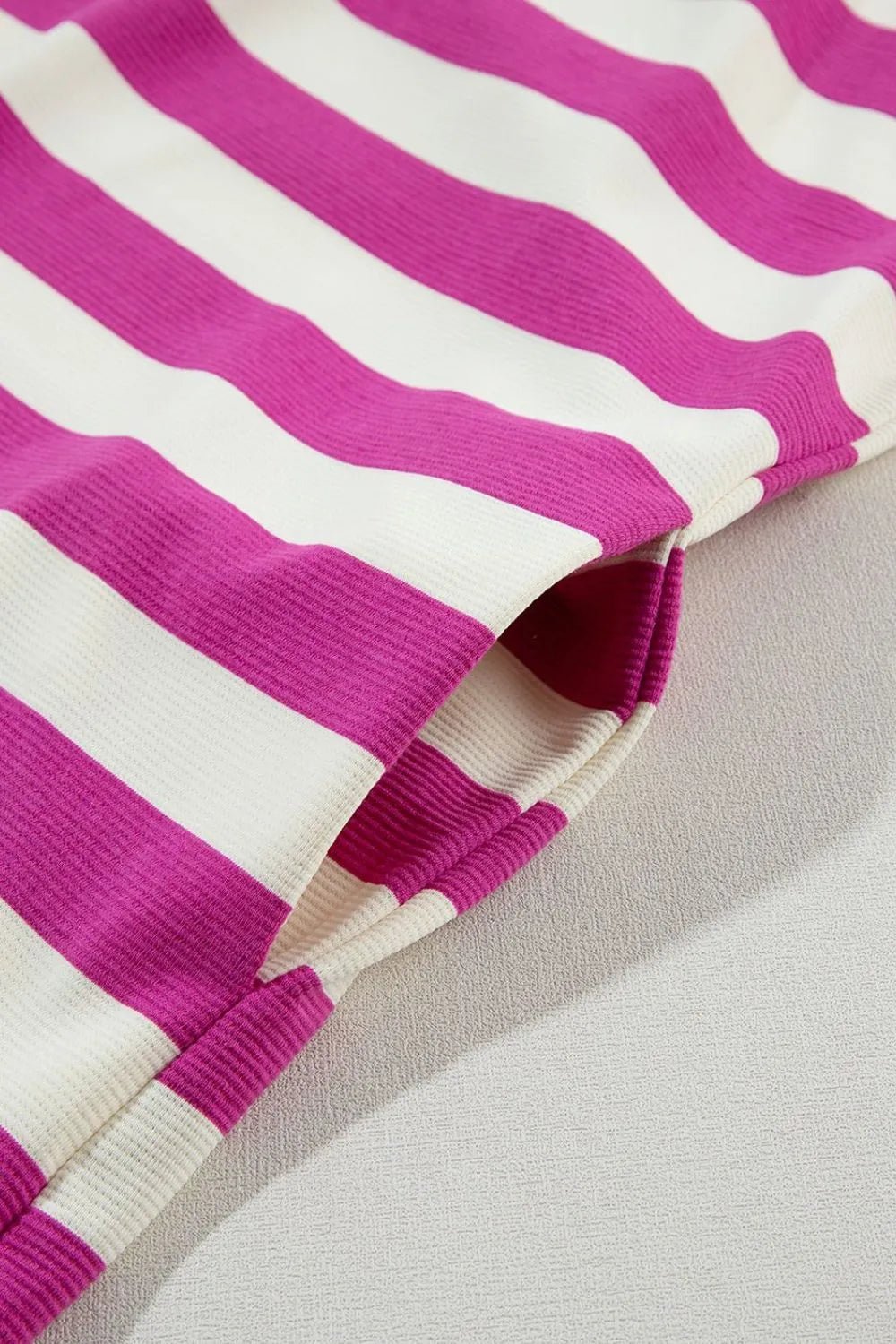 Stripe Cap Sleeve Pocketed Shift Tee Dress - Bela Fils BoutiqueBela Fils Boutique