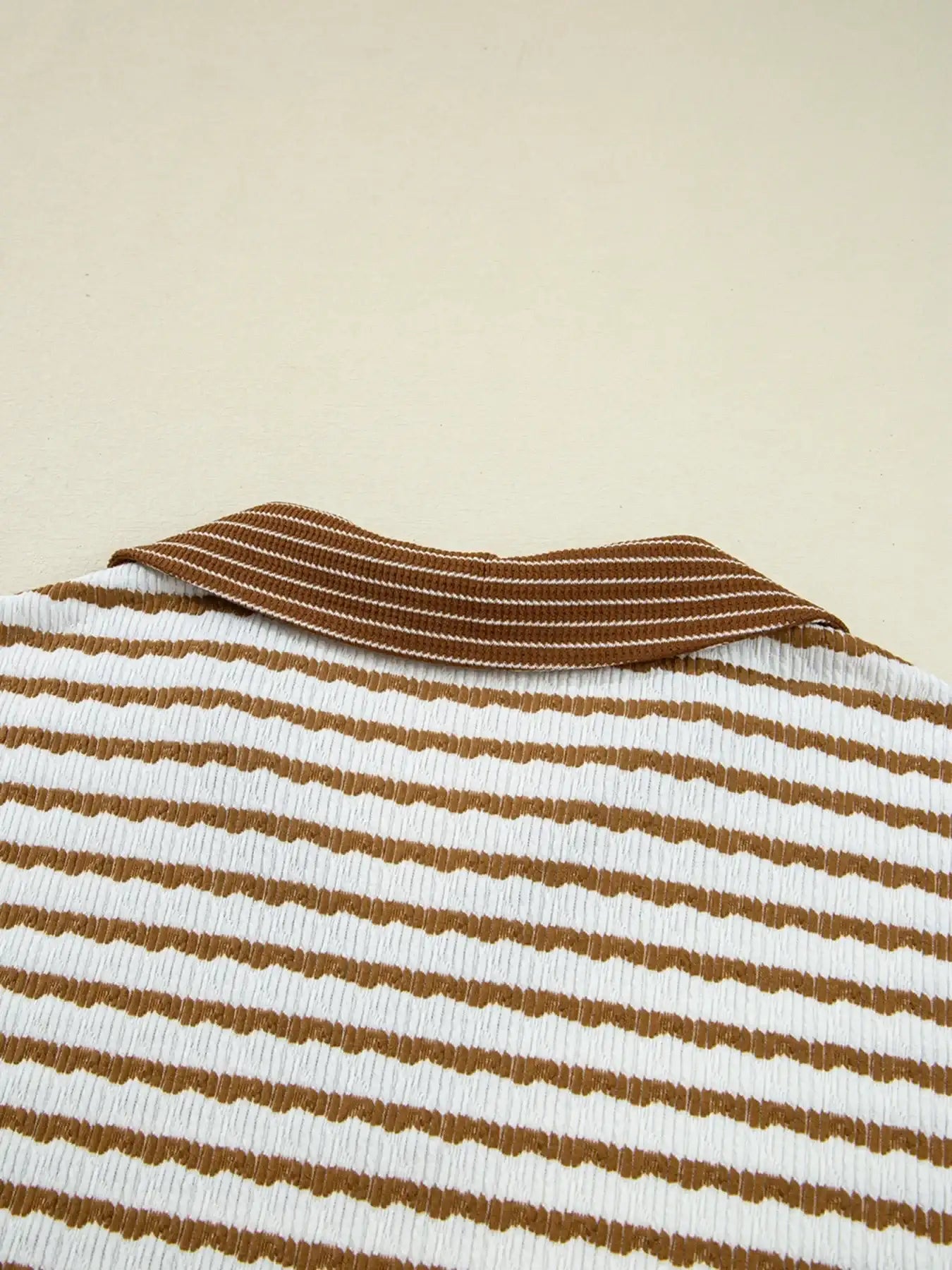 Stripe Collared Top and Drawstring Pant Set - Bela Fils BoutiqueBela Fils Boutique