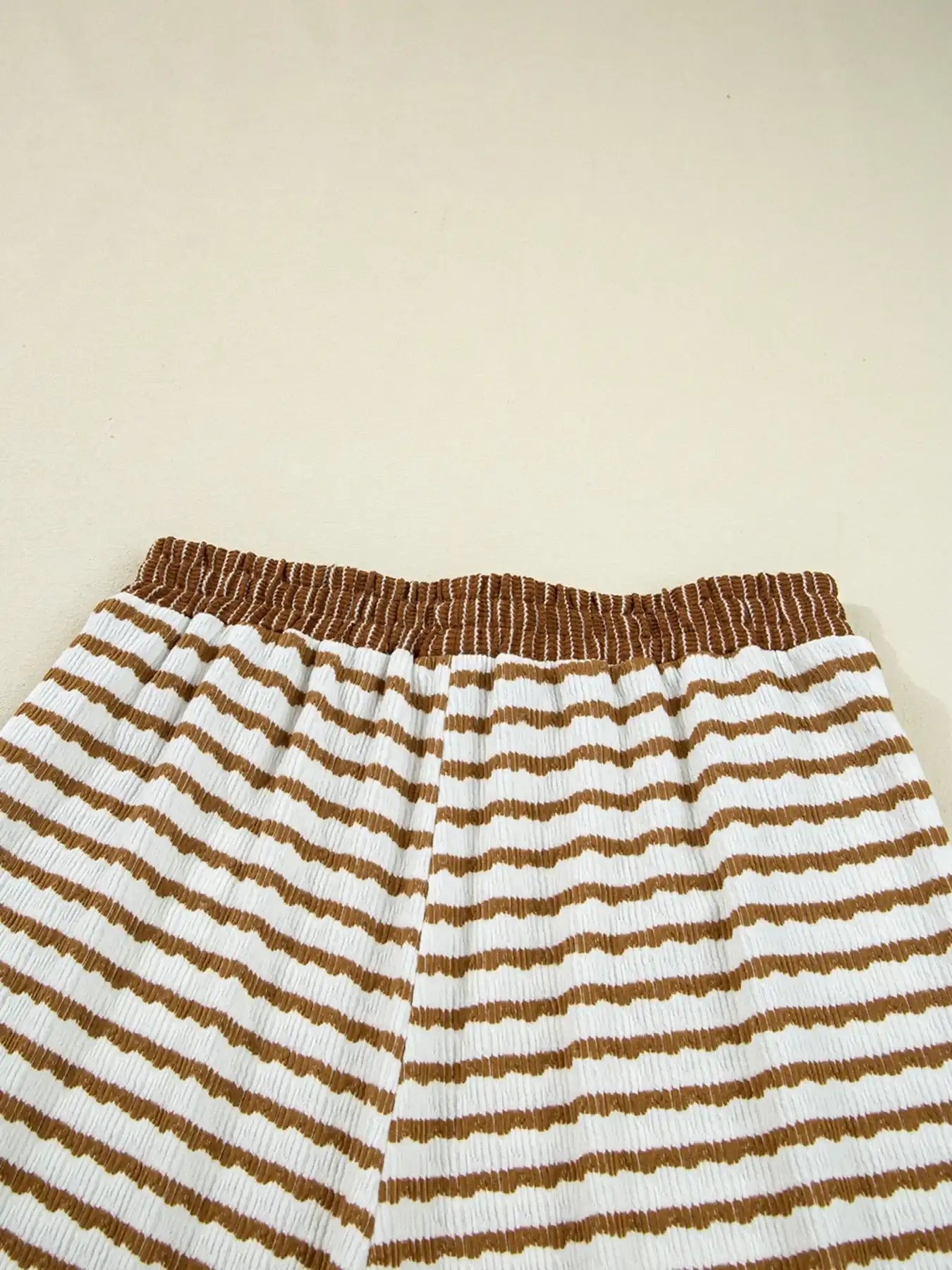 Stripe Collared Top and Drawstring Pant Set - Bela Fils BoutiqueBela Fils Boutique