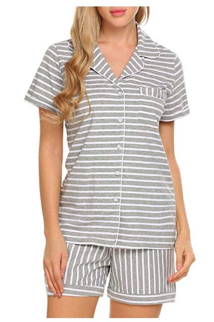 Striped Polka Dot Women's Pajama Set (2 Pieces) - Bela Fils BoutiqueBela Fils Boutique