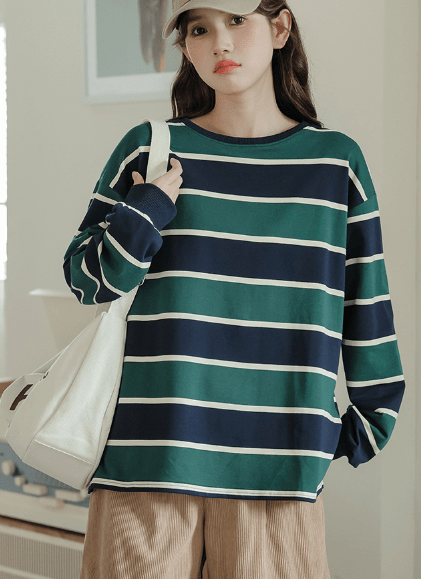 Striped Pullover Hoodie Sweatshirt - Bela Fils BoutiqueBela Fils Boutique