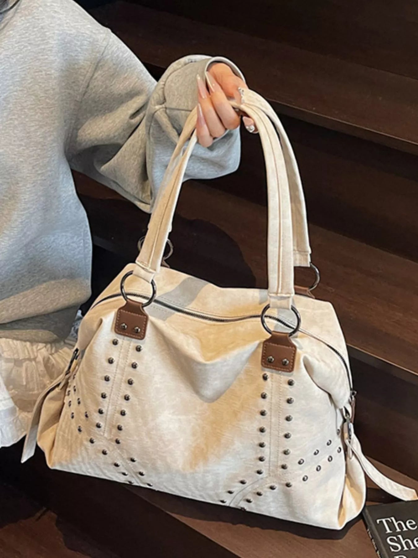 Studded Vintage - Style Handbag - Bela Fils BoutiqueBela Fils Boutique