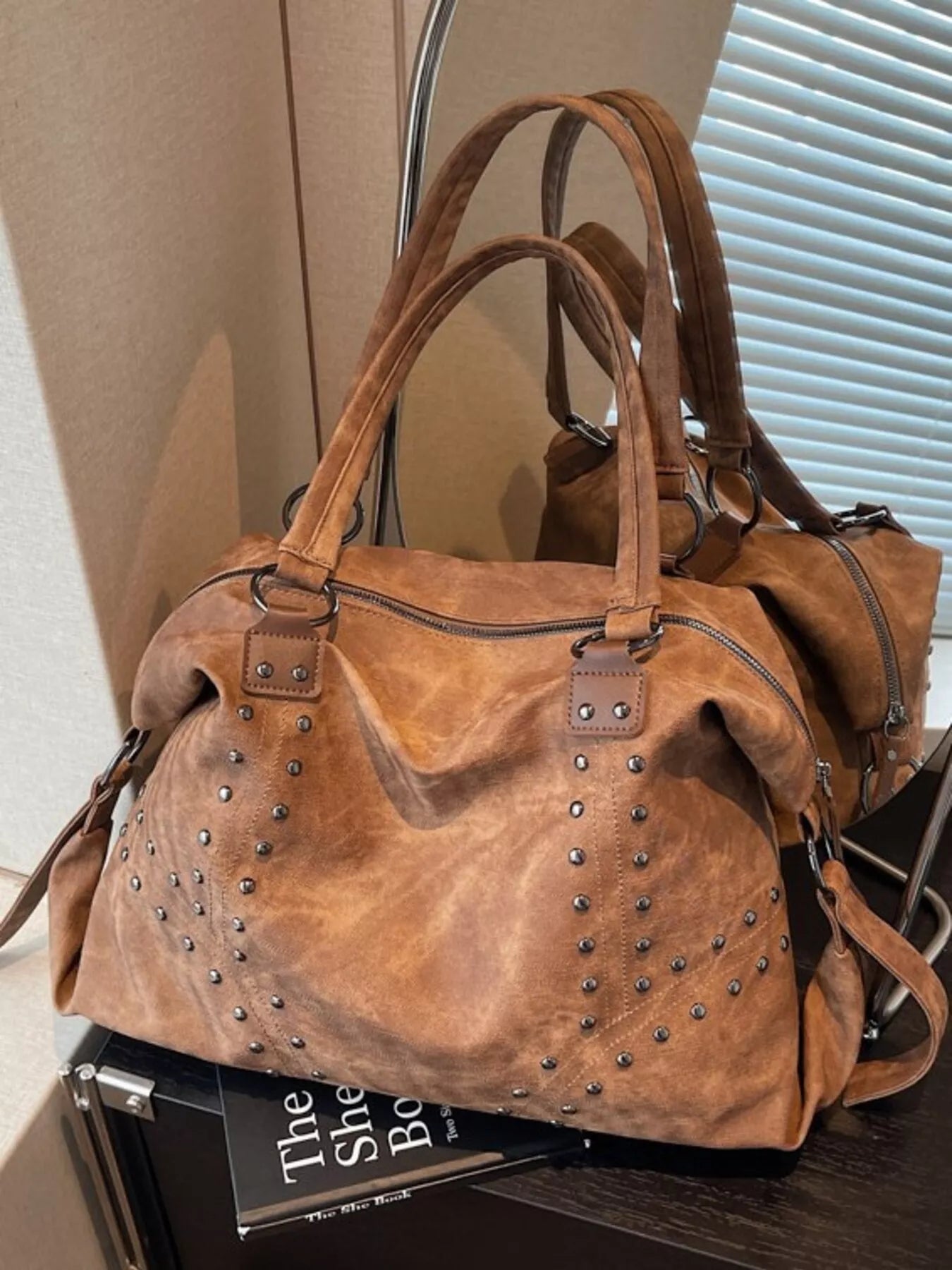 Studded Vintage - Style Handbag - Bela Fils BoutiqueBela Fils Boutique