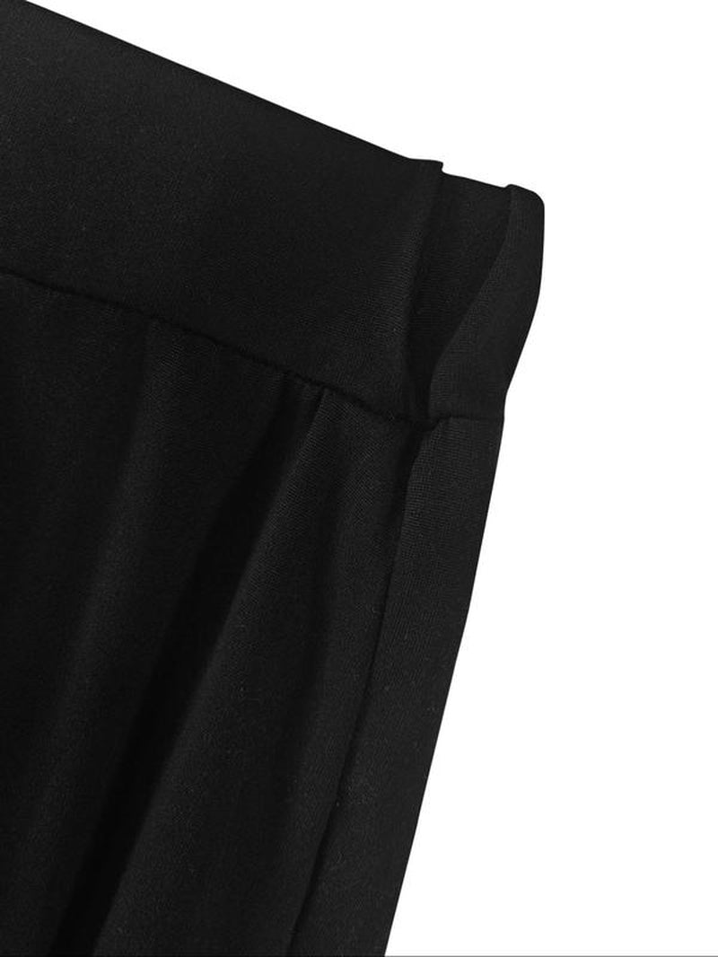 Stylish Plus Size High Waist Wide Leg Pants with Double Button Detail - Comfortable Casual Trousers for Fall & Winter Outdoor Wear - Bela Fils BoutiqueBela Fils Boutique