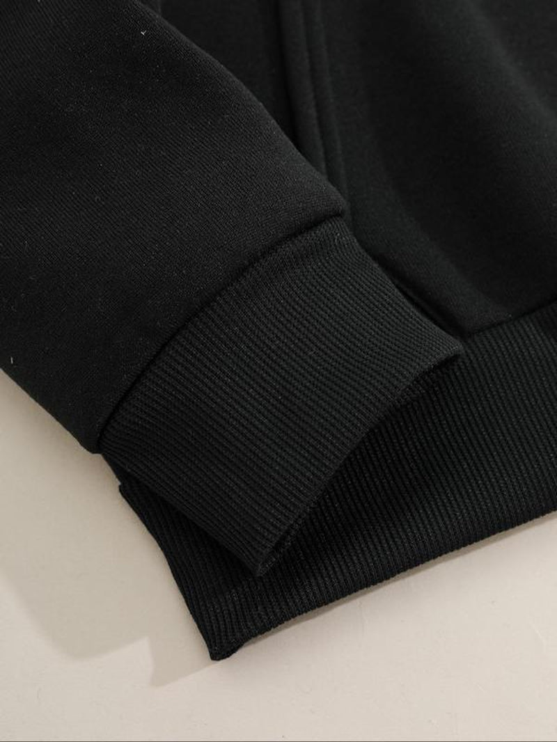 Stylish Women's Ghost & Letter Print Hoodie - Casual Drop Shoulder Sweatshirt with Pockets for Fall & Winter Adventures - Bela Fils BoutiqueBela Fils Boutique