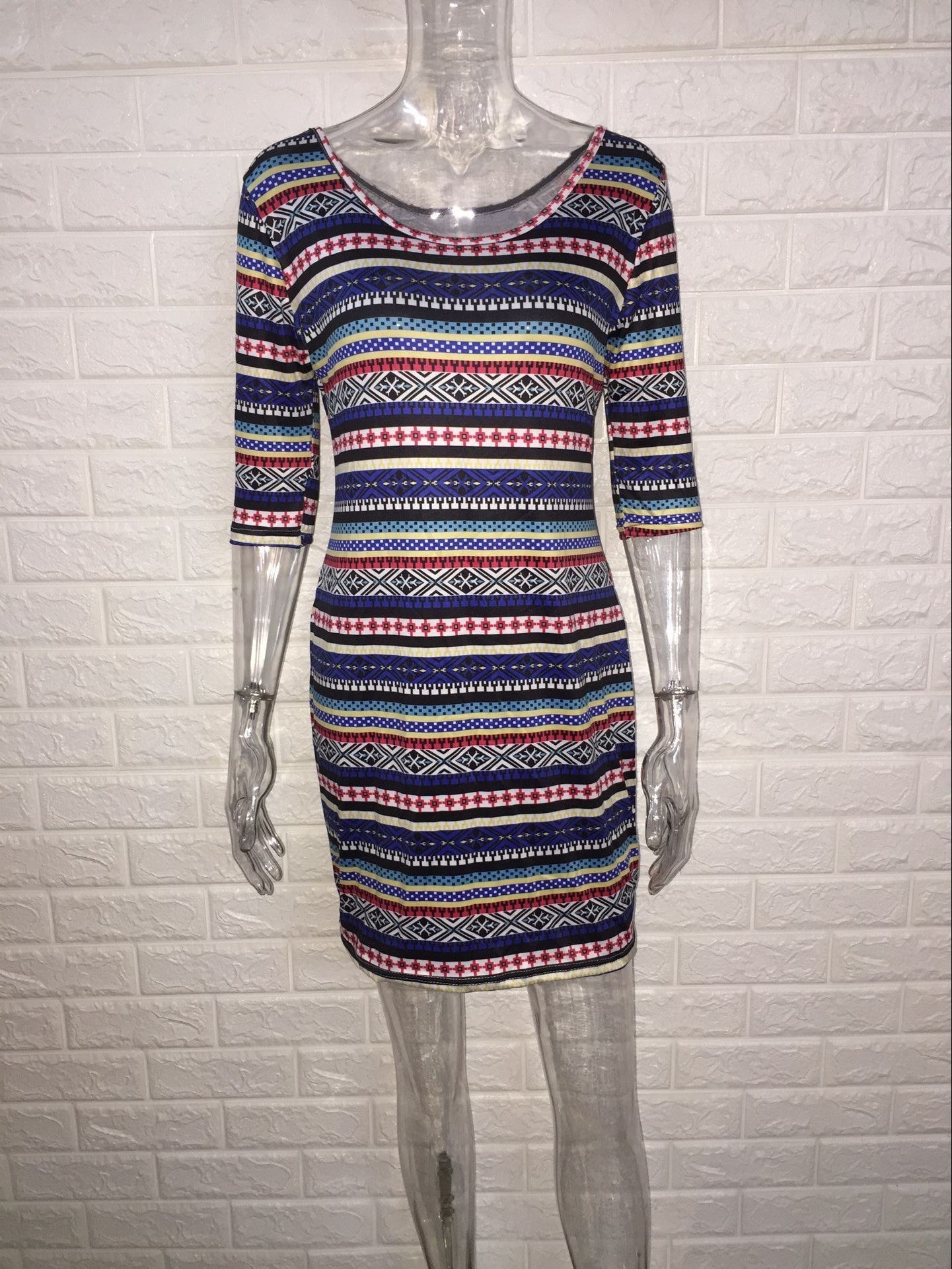 Summer Fashion Sexy Bodycon Mini Dress with Color Print - Bela Fils BoutiqueBela Fils Boutique