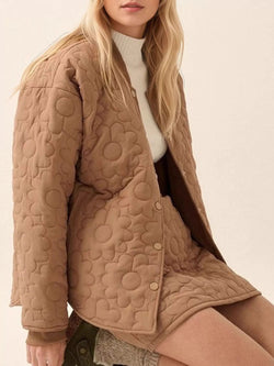 Textured snap button outerwear jacket - Bela Fils BoutiqueBela Fils Boutique