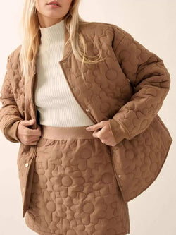 Textured snap button outerwear jacket - Bela Fils BoutiqueBela Fils Boutique