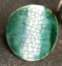 Handmade Ceramic Ring | Adjustable Statement Band