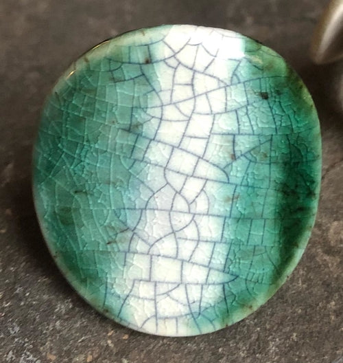Handmade Ceramic Ring | Adjustable Statement Band