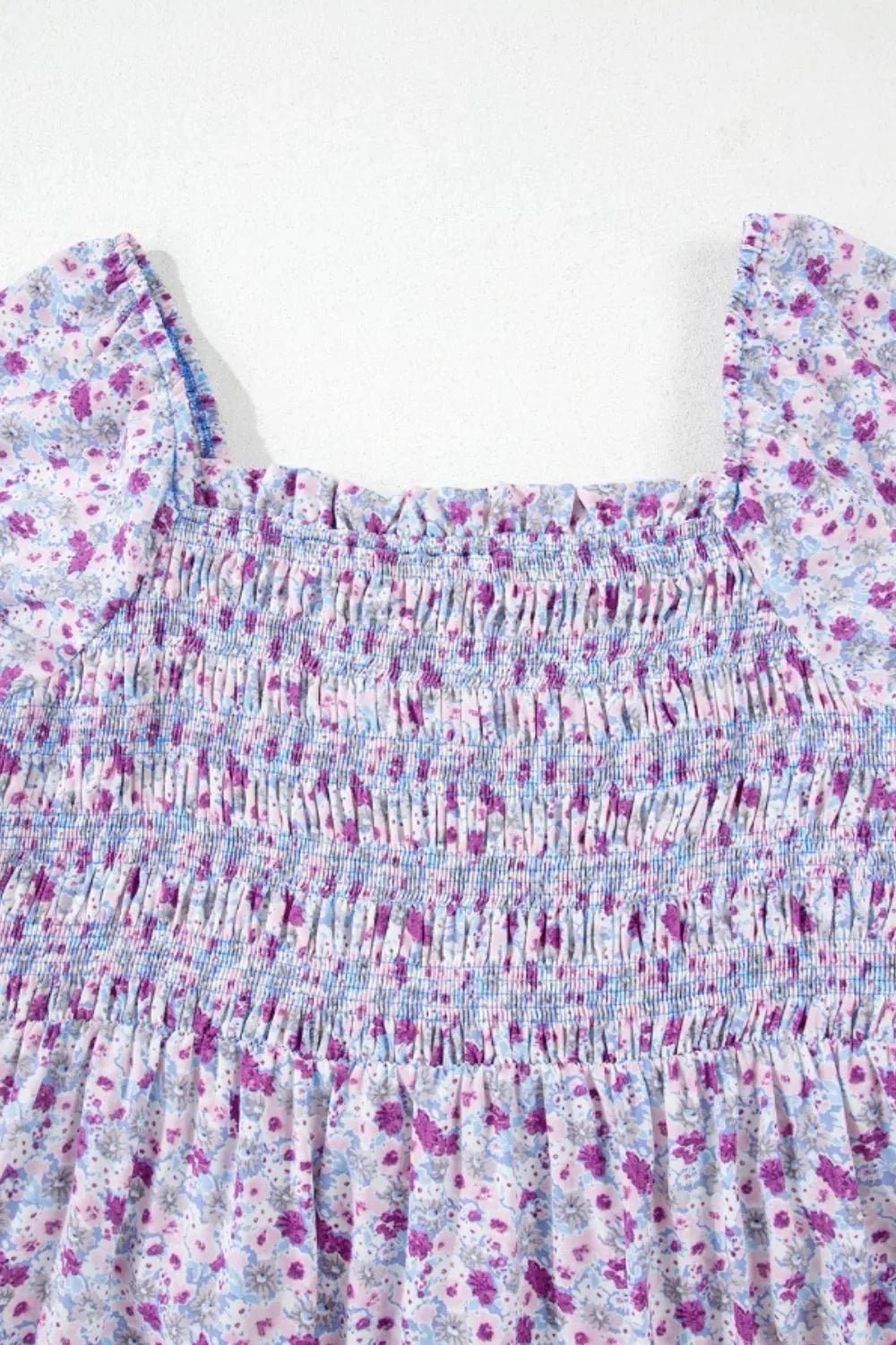 Tiered Floral Shirred High Waist Maxi Dress - Bela Fils BoutiqueBela Fils Boutique