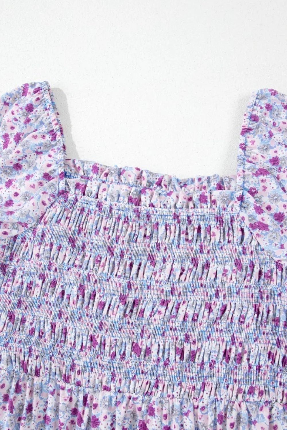 Tiered Floral Shirred High Waist Maxi Dress - Bela Fils BoutiqueBela Fils Boutique
