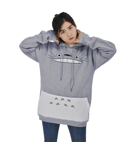 Totoro Long Sleeve Hooded Sweatshirt for Women - Bela Fils BoutiqueBela Fils Boutique