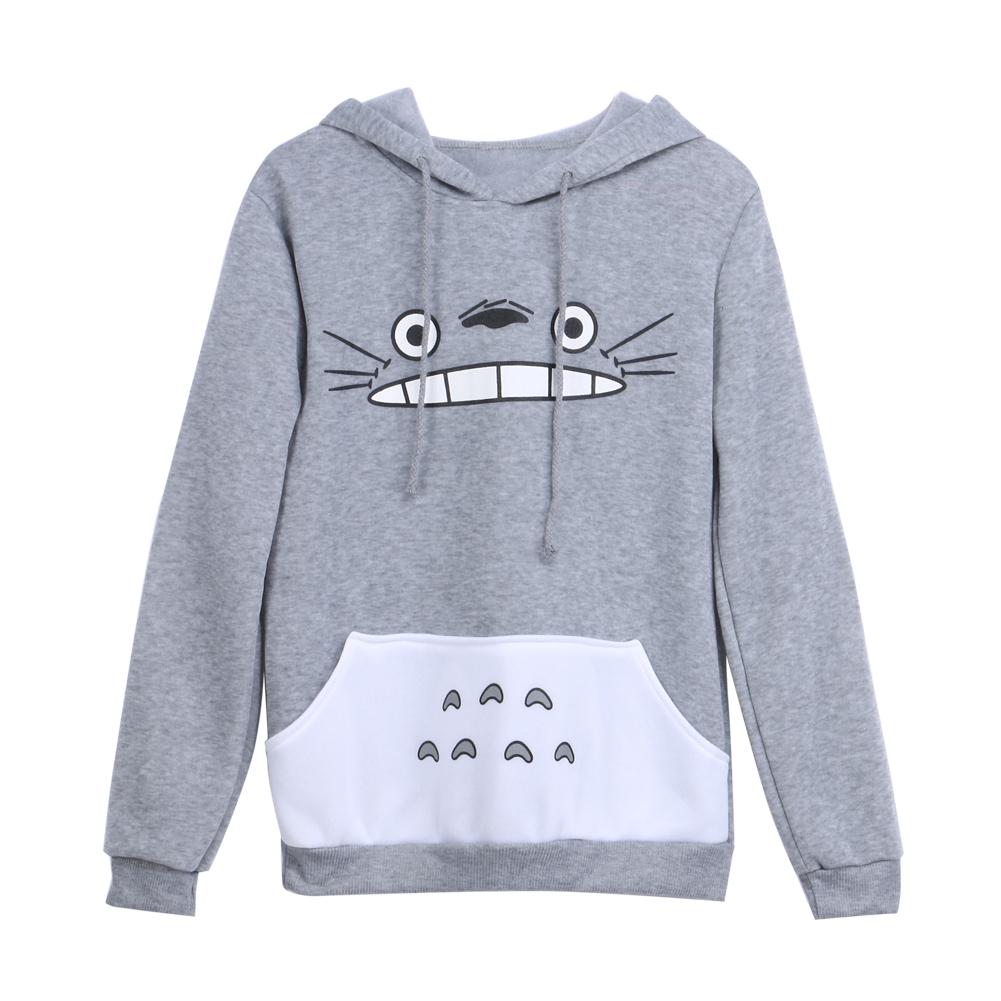 Totoro Long Sleeve Hooded Sweatshirt for Women - Bela Fils BoutiqueBela Fils Boutique