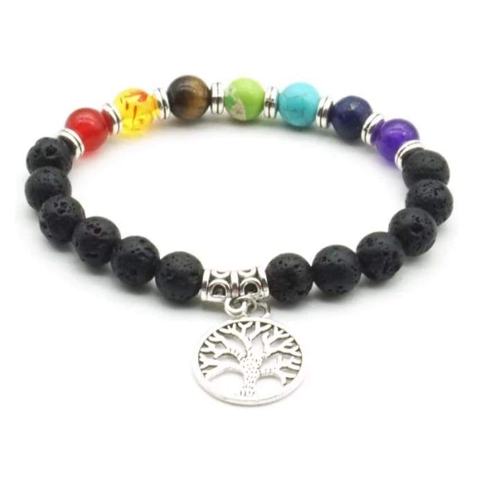 Tree of Life 7 Chakra Healing Balance Essential Oil Large Medallion - Bela Fils BoutiqueBath & BeautyBela Fils Boutique