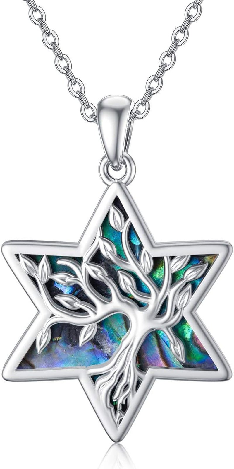Tree of Life Necklace – 925 Silver Abalone Celtic Knot - Bela Fils BoutiqueBela Fils Boutique