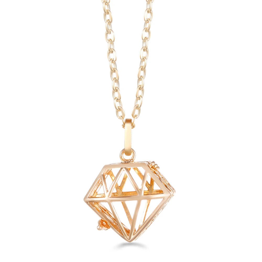 Trend Heart - Shaped Music Ball Aromatherapy Love Necklace Essential Oil Diffuser Couple Romance Chime Caller Pendant Jewelry Gift - Bela Fils BoutiqueBela Fils Boutique