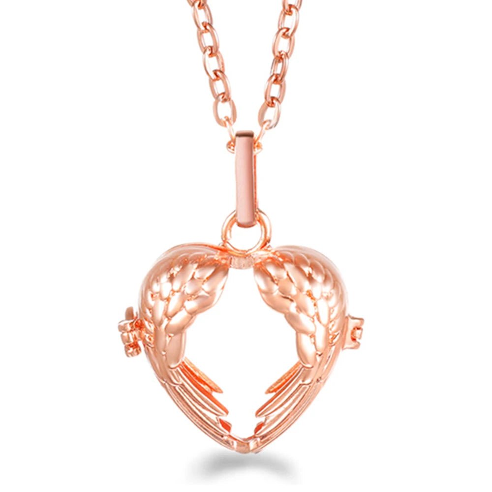 Trend Heart - Shaped Music Ball Aromatherapy Love Necklace Essential Oil Diffuser Couple Romance Chime Caller Pendant Jewelry Gift - Bela Fils BoutiqueBela Fils Boutique
