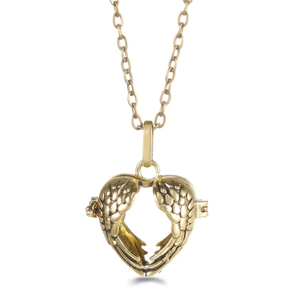 Trend Heart - Shaped Music Ball Aromatherapy Love Necklace Essential Oil Diffuser Couple Romance Chime Caller Pendant Jewelry Gift - Bela Fils BoutiqueBela Fils Boutique
