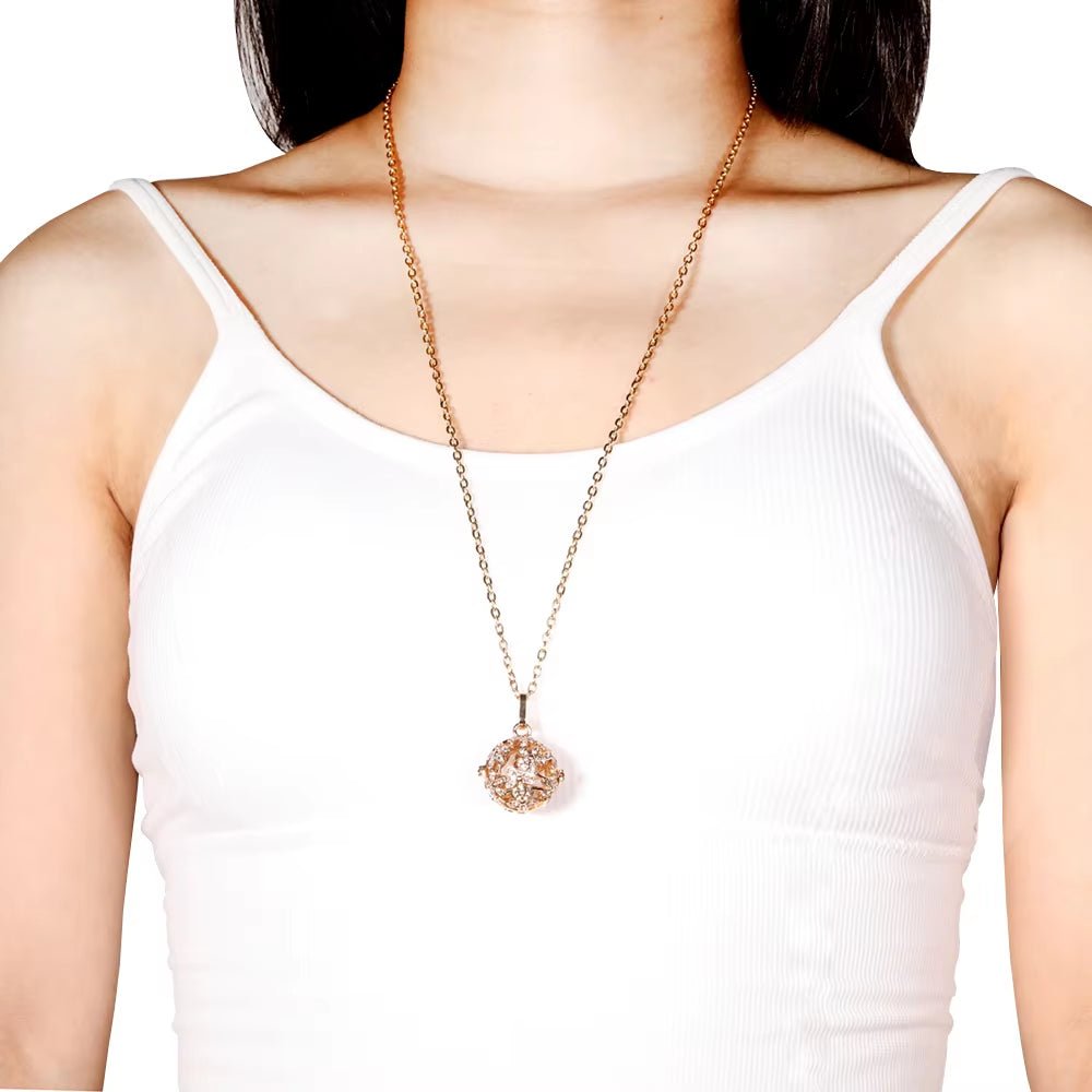 Trend Heart - Shaped Music Ball Aromatherapy Love Necklace Essential Oil Diffuser Couple Romance Chime Caller Pendant Jewelry Gift - Bela Fils BoutiqueBela Fils Boutique