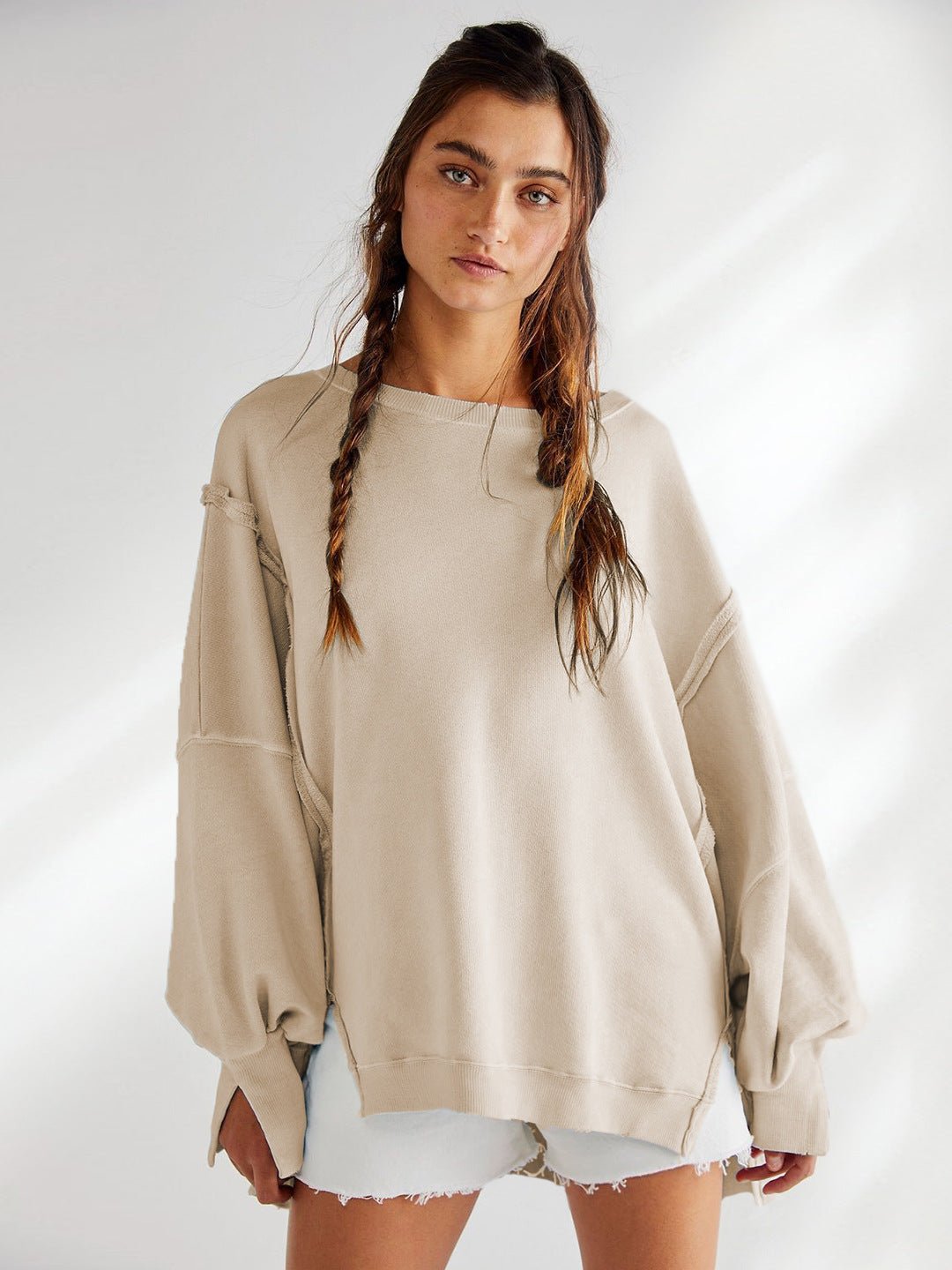Trendy Round Neck Sweatshirt for Women (Long Sleeve) - Bela Fils BoutiqueBela Fils Boutique