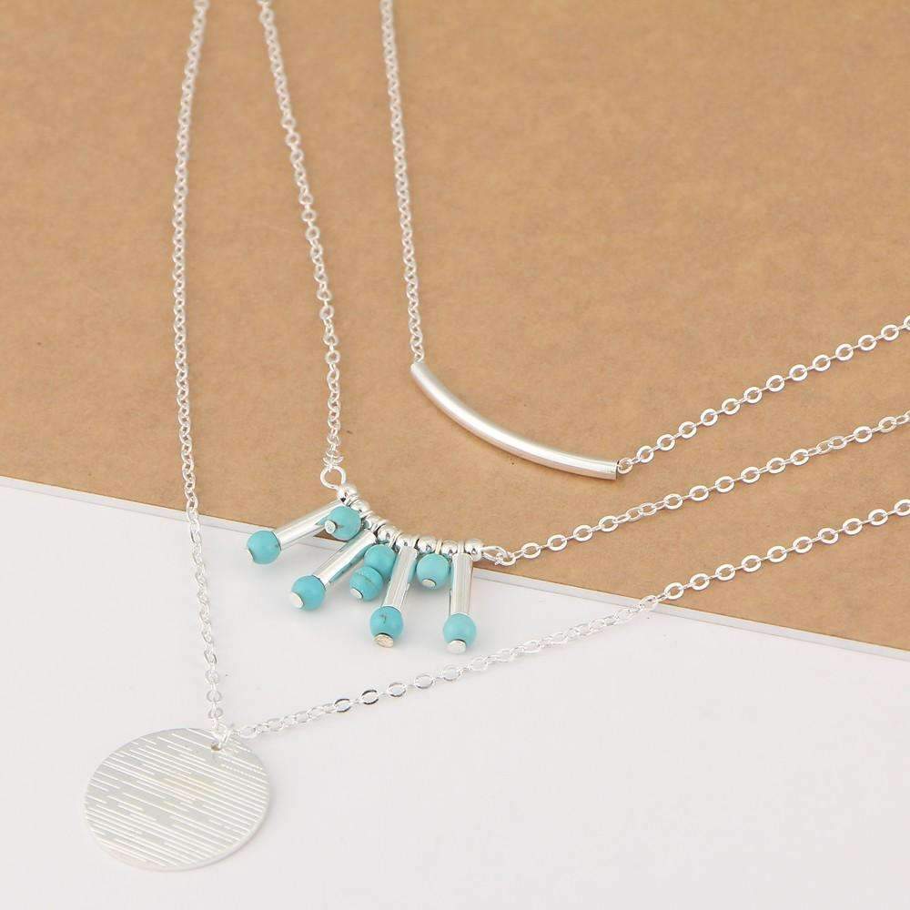 Turquoise Multilayer Necklace - Bela Fils BoutiqueNecklacesBela Fils Boutique