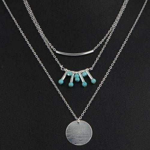 Turquoise Multilayer Necklace - Bela Fils BoutiqueNecklacesBela Fils Boutique