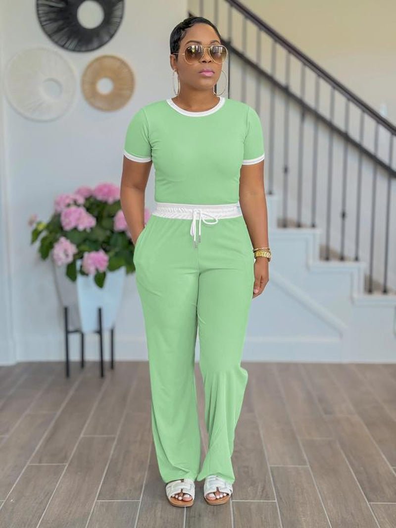 Two Piece Set Tracksuit Summer Women Casual Home Set - Bela Fils BoutiqueBela Fils Boutique