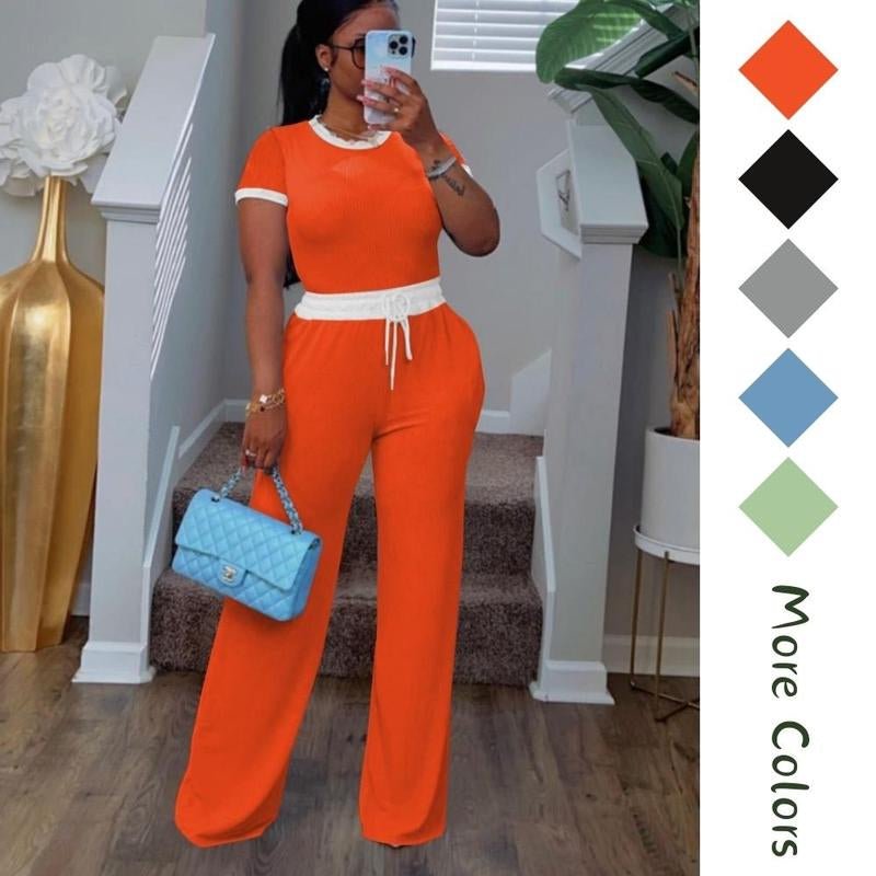Two Piece Set Tracksuit Summer Women Casual Home Set - Bela Fils BoutiqueBela Fils Boutique