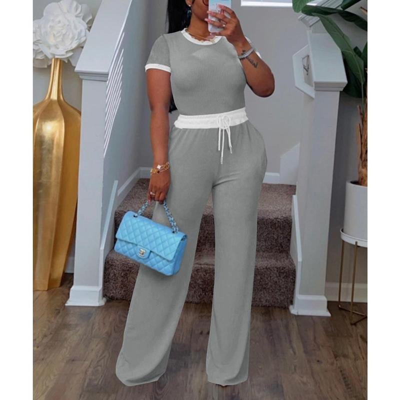 Two Piece Set Tracksuit Summer Women Casual Home Set - Bela Fils BoutiqueBela Fils Boutique