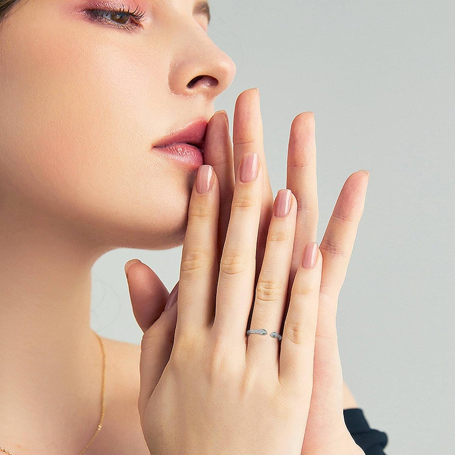 Unisex Sterling Silver Snake Ring – Gift for Girlfriend & Daughter - Bela Fils BoutiqueBela Fils Boutique