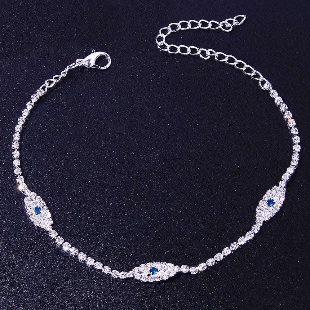 Vintage Bule Evil Eye Anklet Bracelet Beach Women Crystal Anklet - Bela Fils BoutiqueBraceletsBela Fils Boutique