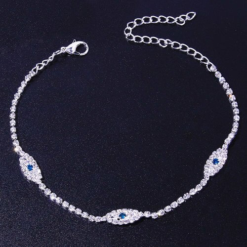 Vintage Bule Evil Eye Anklet Bracelet Beach Women Crystal Anklet - Bela Fils BoutiqueBraceletsBela Fils Boutique
