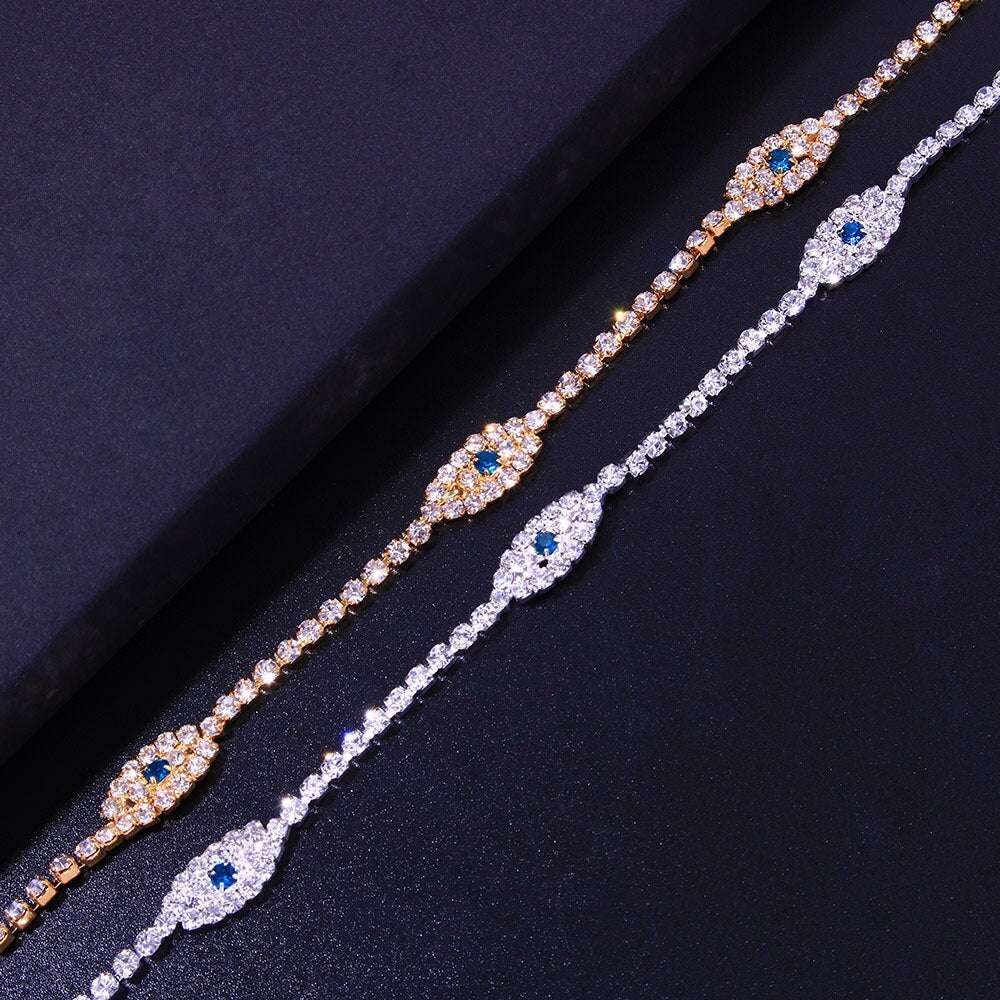 Vintage Bule Evil Eye Anklet Bracelet Beach Women Crystal Anklet - Bela Fils BoutiqueBraceletsBela Fils Boutique