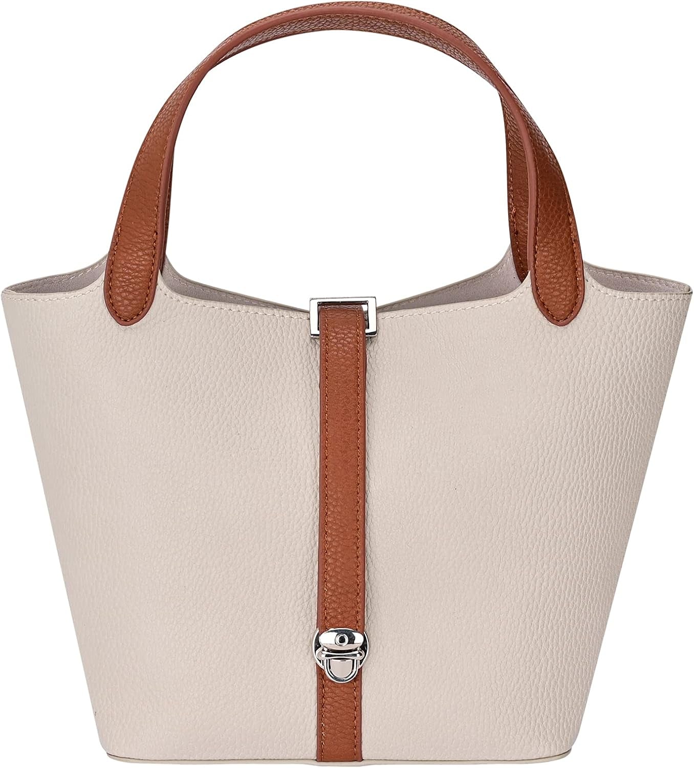 Vintage White PU Leather Clutch – Women’s Chic Evening Bucket Bag - Bela Fils BoutiqueBela Fils Boutique