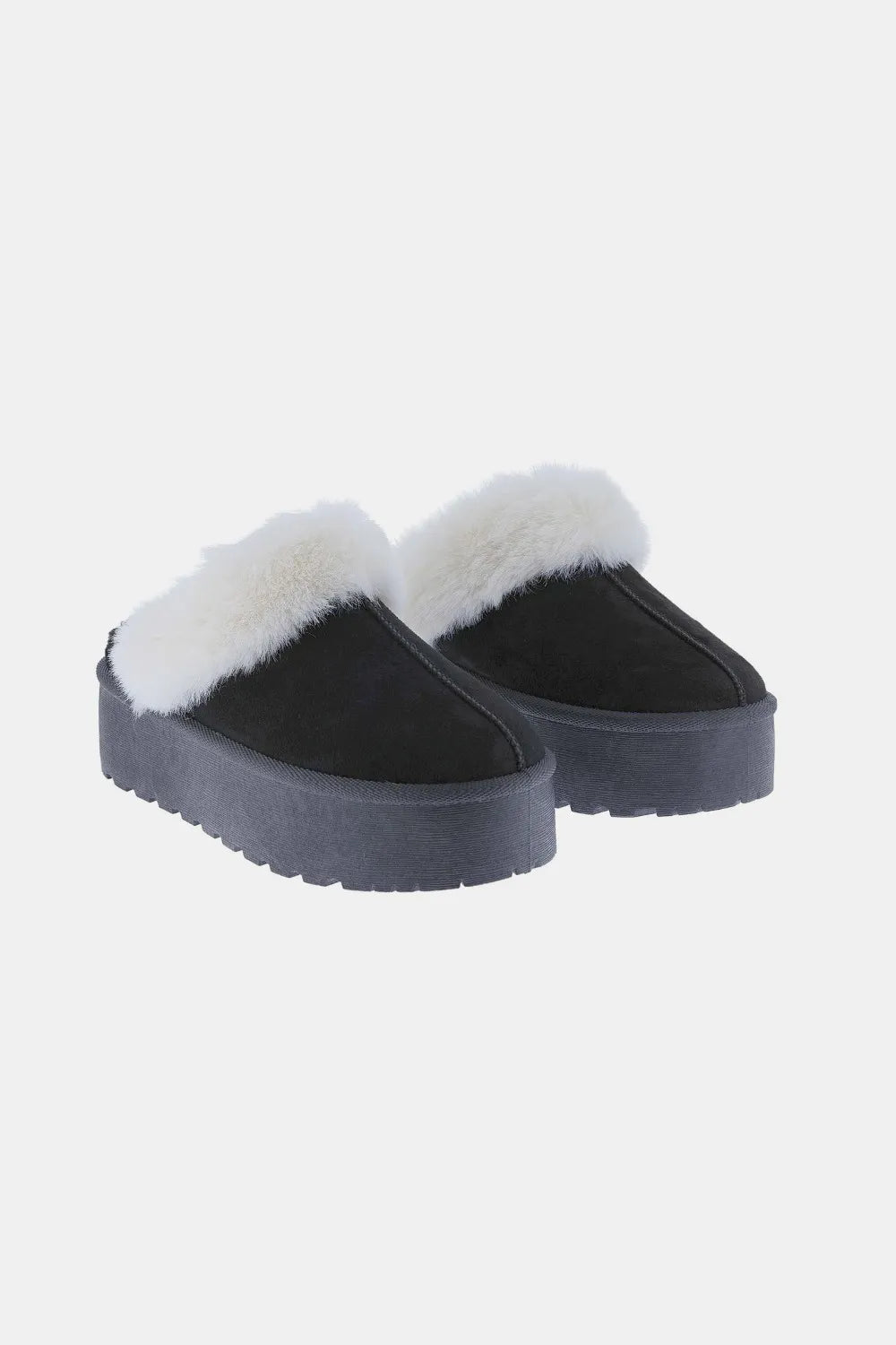 Weeboo Thick Bottom Fur Trim Snow Slippers - Bela Fils BoutiqueBela Fils Boutique