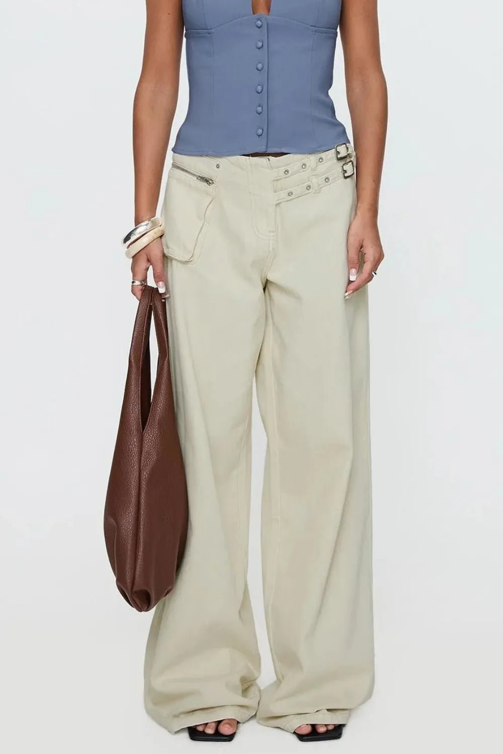 Wide Leg Jeans with Pockets - Bela Fils BoutiqueBela Fils Boutique