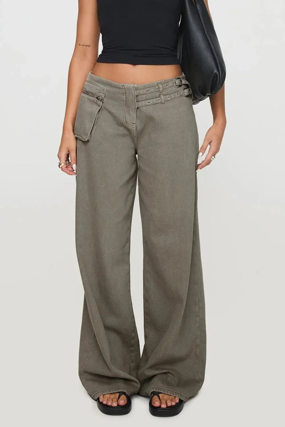 Wide Leg Jeans with Pockets - Bela Fils BoutiqueBela Fils Boutique