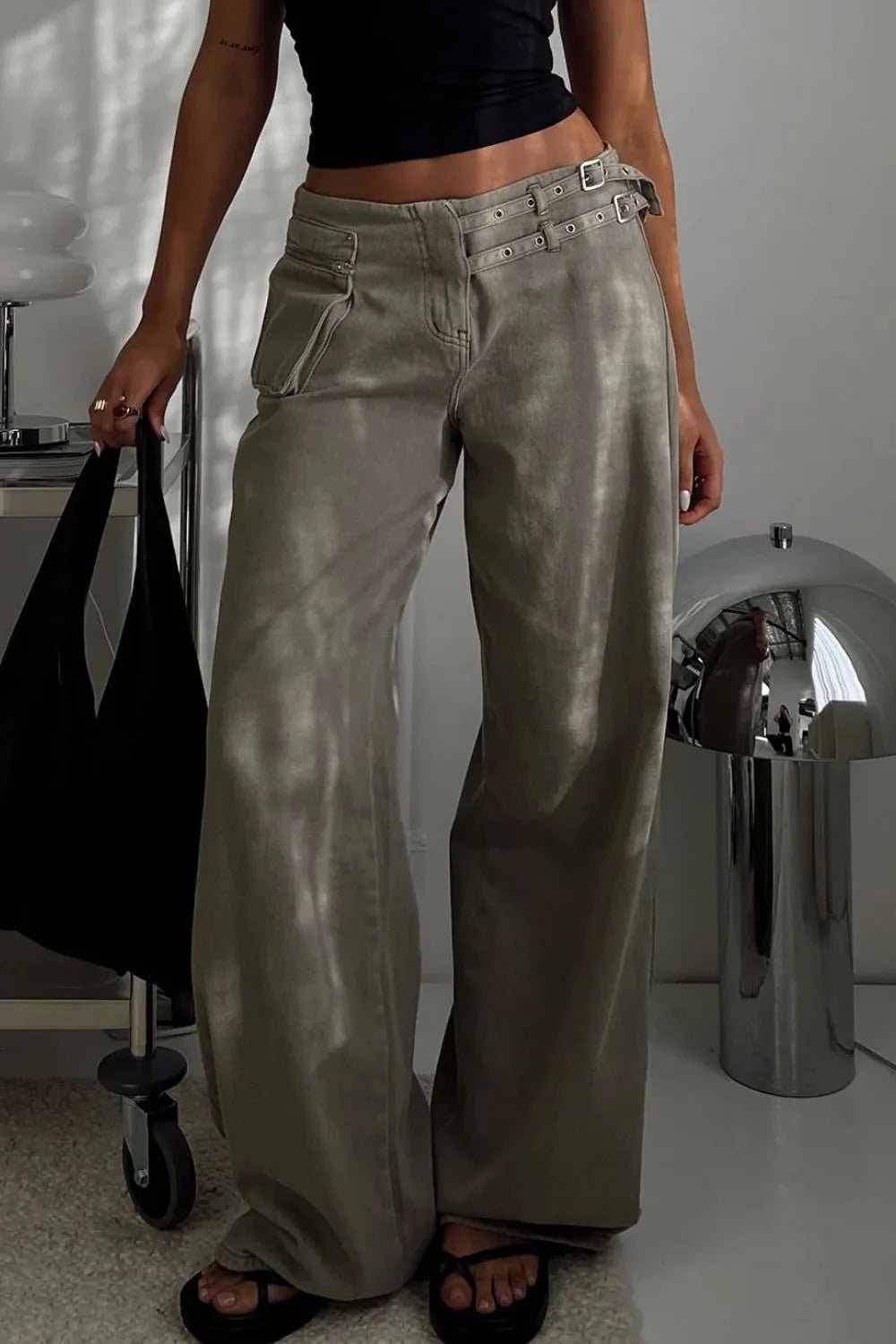 Wide Leg Jeans with Pockets - Bela Fils BoutiqueBela Fils Boutique