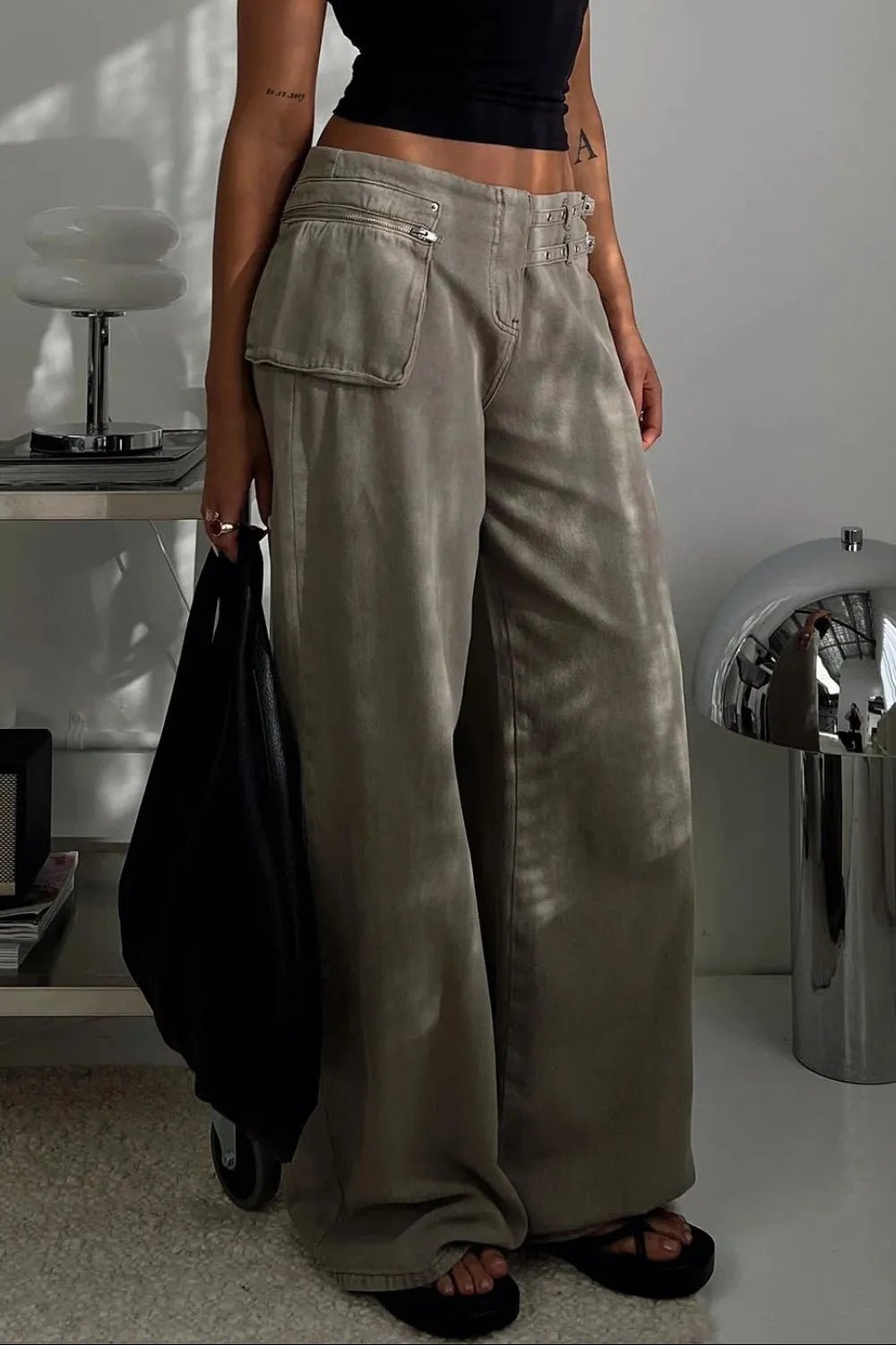 Wide Leg Jeans with Pockets - Bela Fils BoutiqueBela Fils Boutique