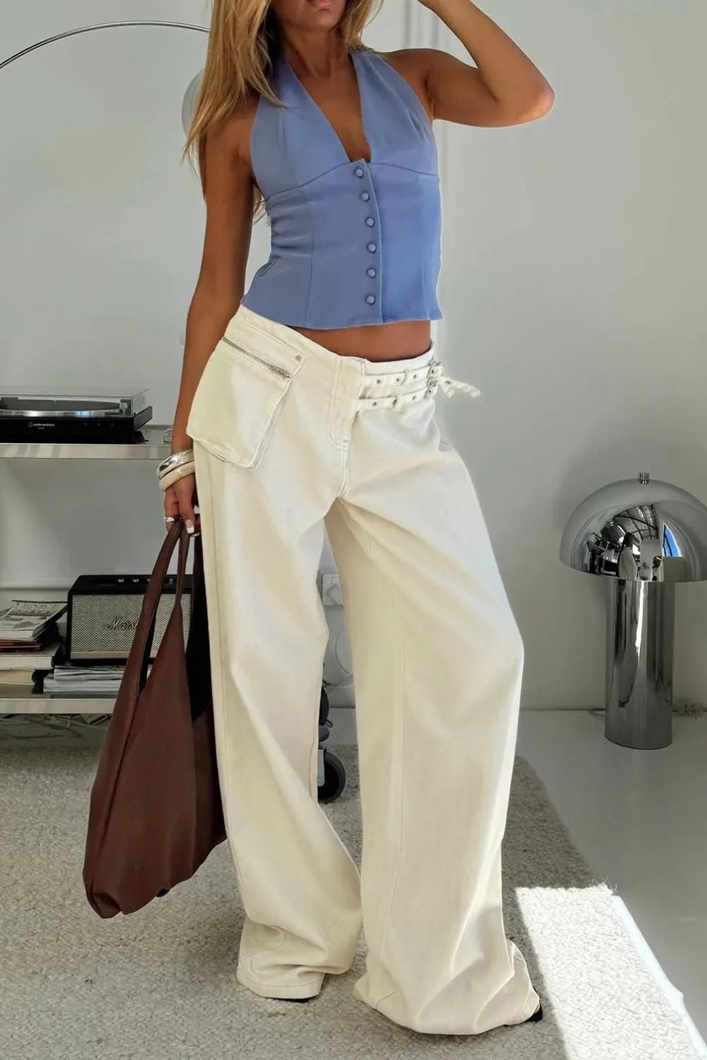 Wide Leg Jeans with Pockets - Bela Fils BoutiqueBela Fils Boutique