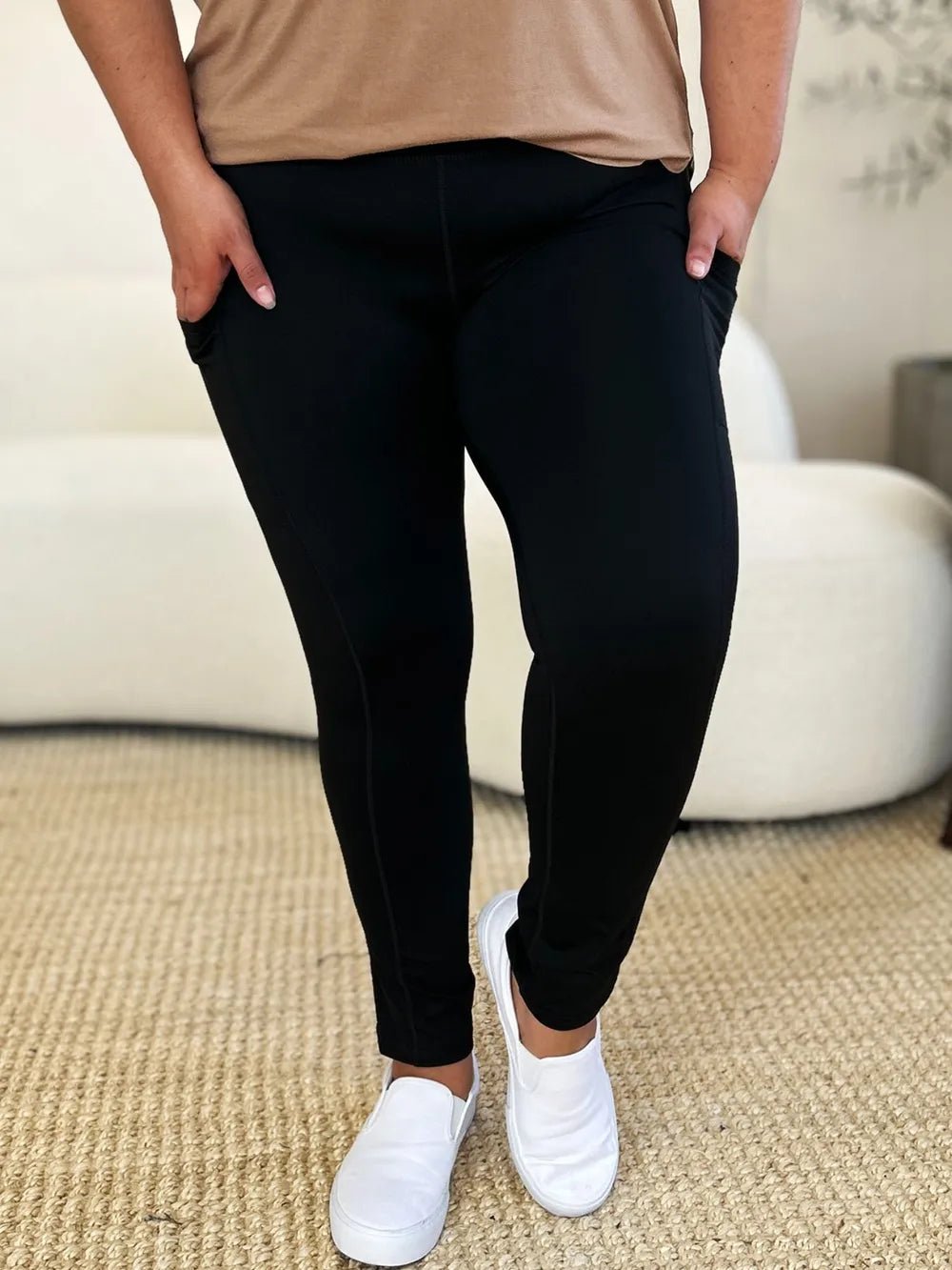 Wide Waistband Sports Leggings - Bela Fils BoutiqueBela Fils Boutique
