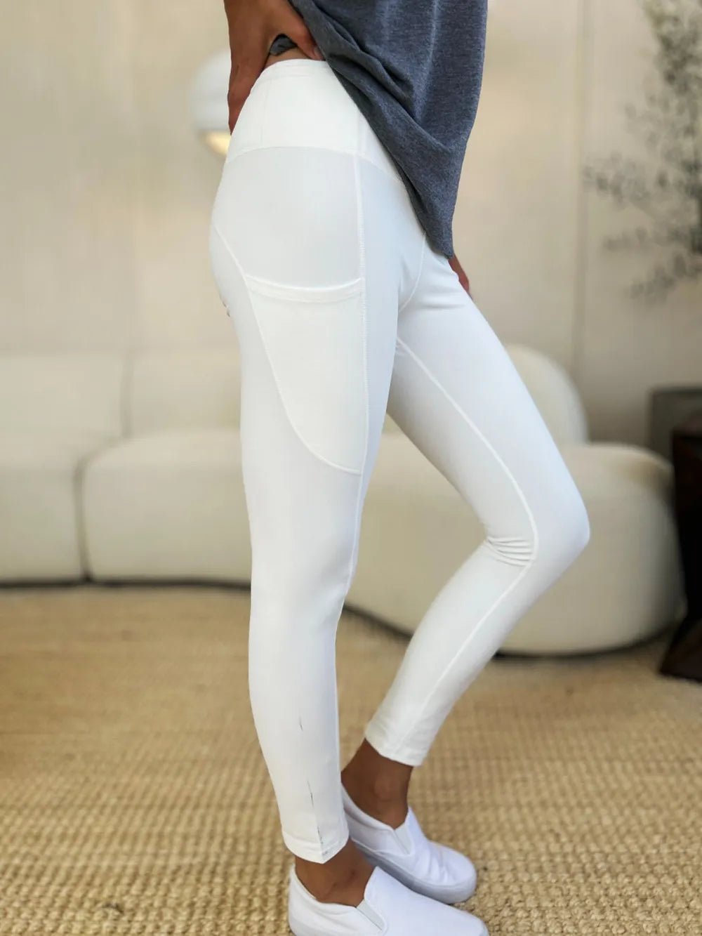 Wide Waistband Sports Leggings - Bela Fils BoutiqueBela Fils Boutique