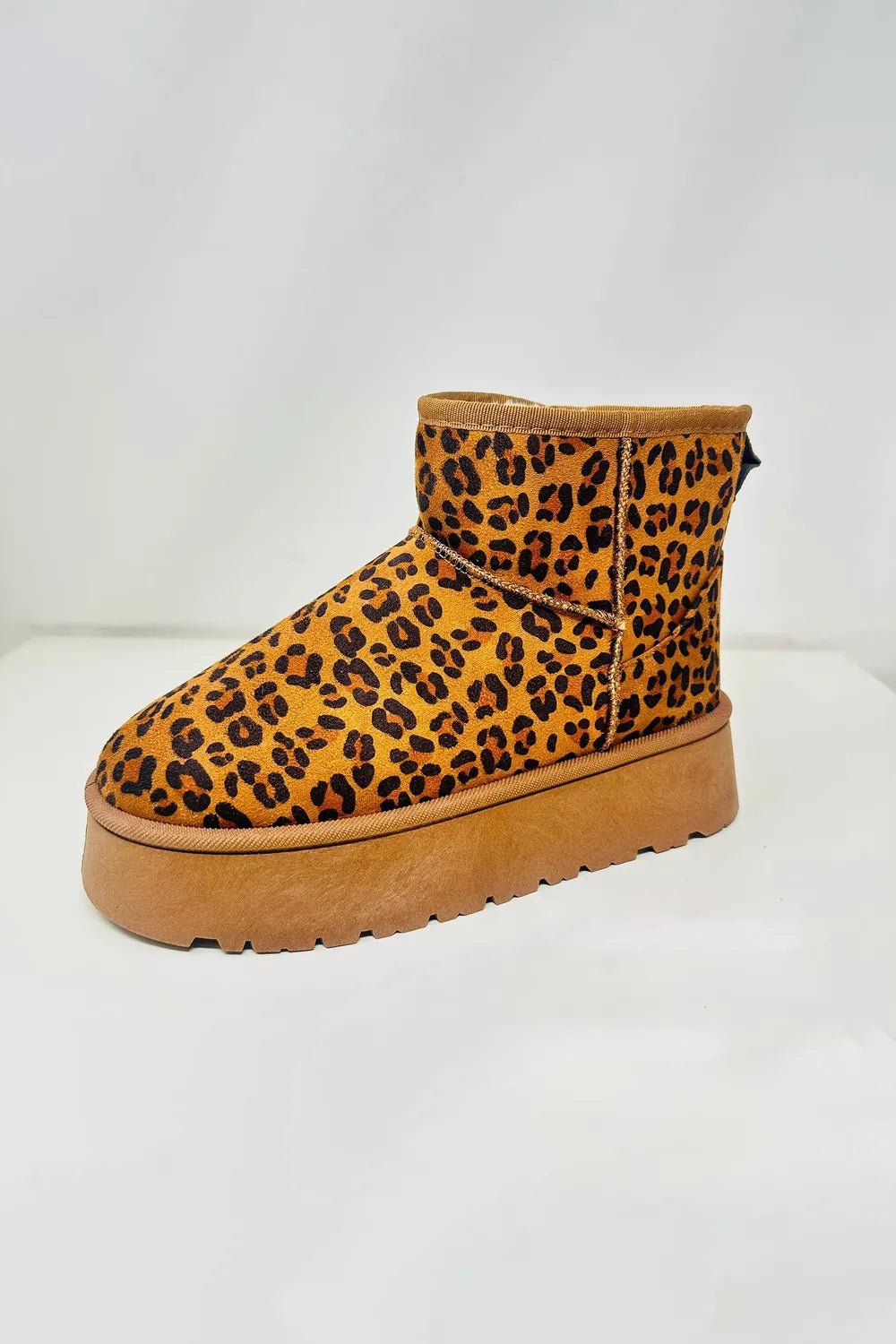 WILD DIVA Thermal Furry Leopard Platform Booties - Bela Fils BoutiqueBela Fils Boutique