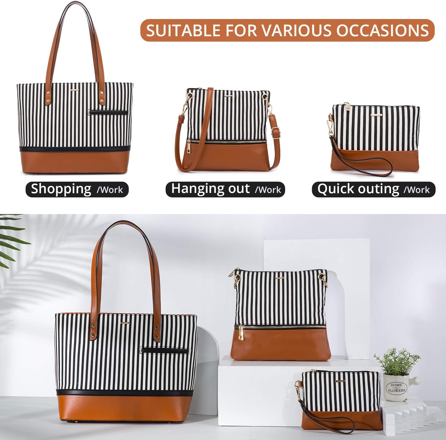 Women’s Leather Top - Handle Bag – Contrast Stitching Satchel Purse - Bela Fils BoutiqueBela Fils Boutique